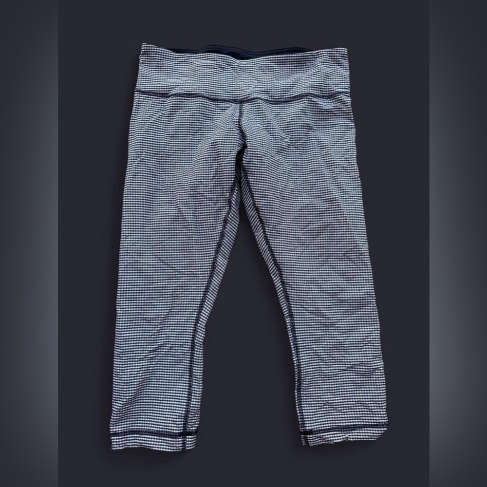 lululemon athletica Checkered Cropped Leggings